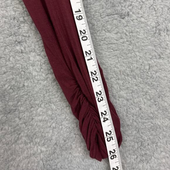 Revolve Krisa Long Sleeve Ruched Dress BodyCon Fitted Size S Merlot NWT - Picture 5 of 8